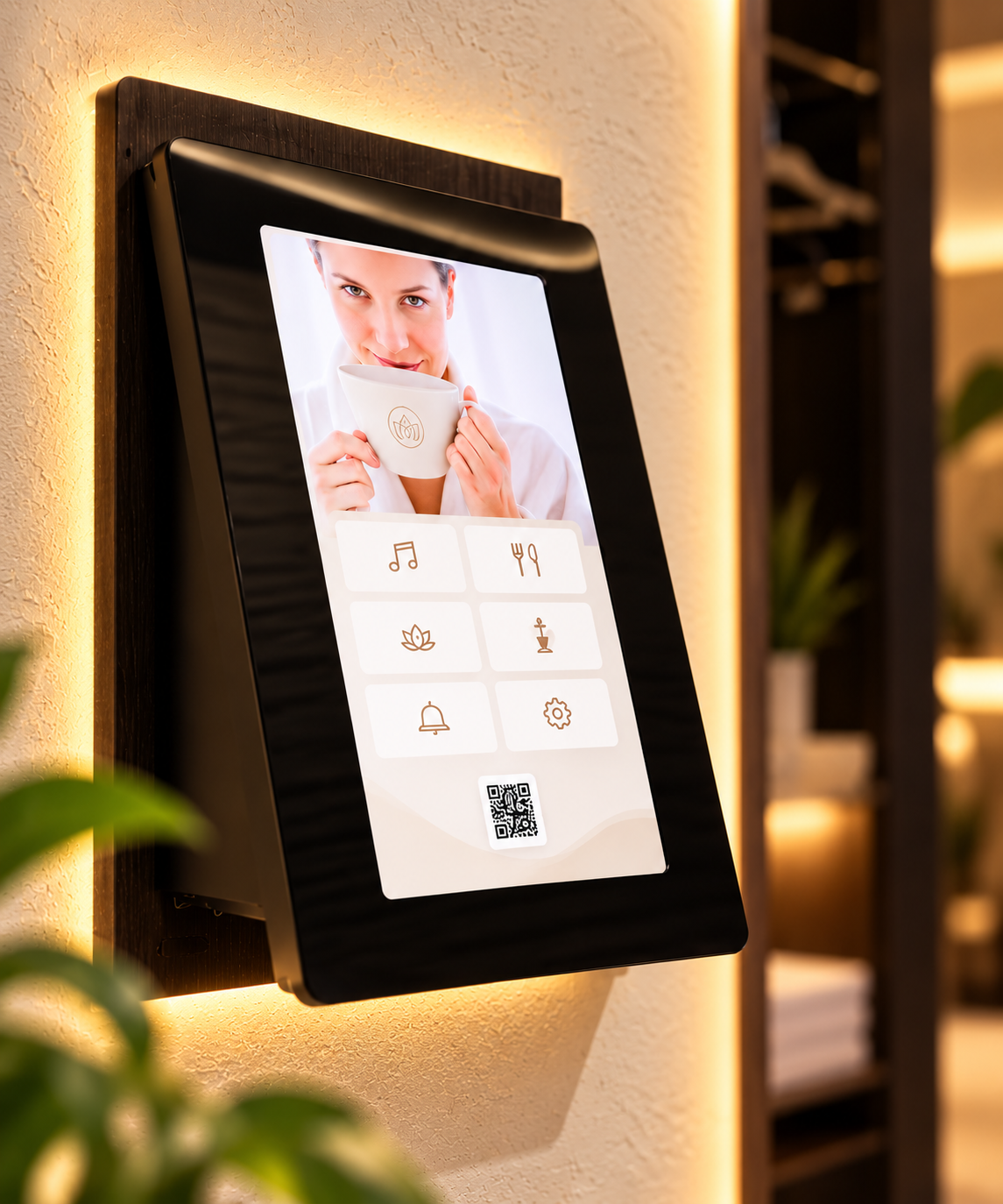 Bestellterminal in der Suite